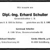 Schuller Erhard 1915-1983 Todesanzeige